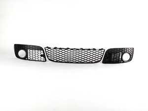 ES#5996 - 1K0898002 - 3 Piece Open Air Honeycomb Grille Kit - Honeycomb bumper vent kit, converts your "bar" style to the sporty "honeycomb" style. - Genuine Volkswagen Audi - 