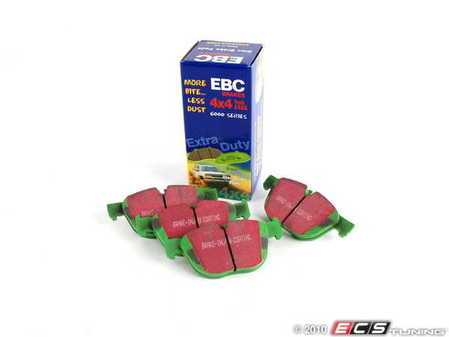ES#2070917 - DP61938 - GreenStuff Performance Brake Pads - Designed as a mildly upgraded pad, great for an afternoon of sporty driving. - EBC - BMW