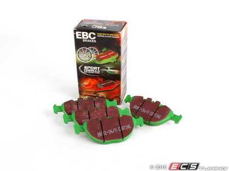 ES#521249 - DP61472 - Front GreenStuff Performance Brake Pad Set - Designed as a mildly upgraded pad, for use in SUV's - EBC - BMW