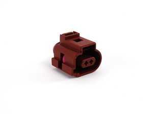 ES#311334 - 1J0973702A - Socket Housing - Priced Each - Brown 2 pin flat contact socket housing - Genuine Volkswagen Audi - Volkswagen