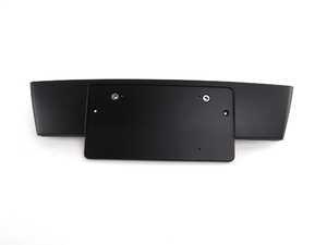 ES#457291 - 8P0807287J3FZ - Front License Plate Bracket - Matte Black - Front plate holder - Genuine Volkswagen Audi - Audi