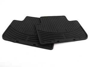 ES#194979 - 82110305176 - E83 Rear All Weather Floor Mat Set - Black - Rubber mats keep liquid from soaking in - Genuine BMW - BMW