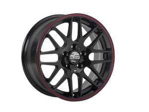 ES#2143233 - 703-1 - Style 703 - Set Of Four - Brilliant Black With A Red Lip - (NO LONGER AVAILABLE) - 18x8, 5x120, Et35, 72.56cb - Alzor - 