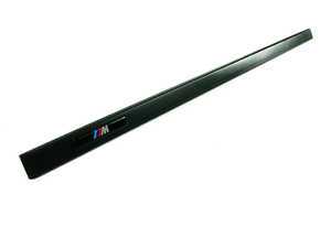 ES#77809 - 51132695681 - Front Door Moulding - Left - Matte Shadowline front door moulding with /// M logo - Genuine BMW - BMW
