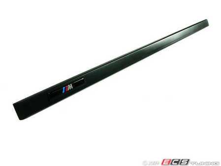 ES#77809 - 51132695681 - Front Door Moulding - Left - Matte Shadowline front door moulding with /// M logo - Genuine BMW - BMW