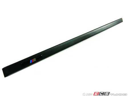 ES#77810 - 51132695682 - Front Door Moulding - Right - Matte Shadowline front door moulding with /// M logo - Genuine BMW - BMW