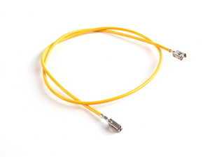 ES#1009160 - 000979243E - Repair Wire - Priced Each - Yellow wire with flat contacts and retaining lug - Genuine Volkswagen Audi - Volkswagen