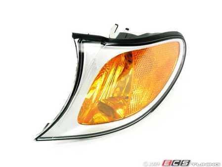 ES#11249 - 63136915383 - Front Turn Signal Assembly - Left - Clear ring around a amber center side marker - Genuine BMW - BMW
