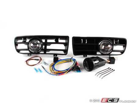 ES#10379 - 1j0998009 - Bumper Fog Light Kit - With Euro Switch - (NO LONGER AVAILABLE) - Increase your light output for added safety while increasing style - Assembled By ECS - Volkswagen