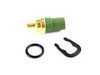 ES#1484 - 059919501AKT -  Coolant Temperature Sensor With O-Ring & Clip - 4 Pin - Updated Green sensor with square/round connector. Please check existing sensor color - URO - Audi Volkswagen
