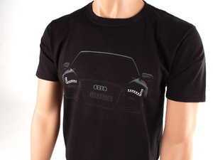 ES#2149141 - AWM728L - A8 T-Shirt - Large - (NO LONGER AVAILABLE) - The top model in silohuette - Audi Collection - 