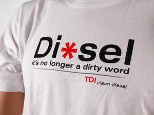 ES#2153268 - AWM525WHTLG - Men'S TDI Clean Diesel Organic T-Shirt - Large - (NO LONGER AVAILABLE) - Make a statement in this T-shirt. - Audi Collection - 