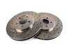 ES#1047 - ESR4-5FS2 - Complete 4 To 5 Lug Conversion Kit - Front - (NO LONGER AVAILABLE) - Includes custom built hubs, wheel bearings, & special 5 lug cross-drilled and slotted rotors - Euro spec - 
