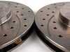 ES#1047 - ESR4-5FS2 - Complete 4 To 5 Lug Conversion Kit - Front - (NO LONGER AVAILABLE) - Includes custom built hubs, wheel bearings, & special 5 lug cross-drilled and slotted rotors - Euro spec - 