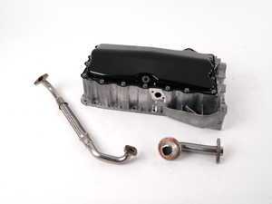 ES#4369 - 1JM198601AA - Hybrid Oil Pan Conversion Kit - Cracked your low lying aluminum pan? This OE hybrid conversion kit is your ultimate solution. - Genuine Volkswagen Audi - Audi Volkswagen