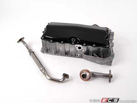 ES#4369 - 1JM198601AA - Hybrid Oil Pan Conversion Kit - Cracked your low lying aluminum pan? This OE hybrid conversion kit is your ultimate solution. - Genuine Volkswagen Audi - Audi Volkswagen