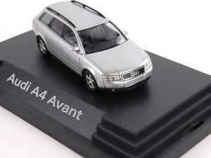 ES#2143371 - AU434 - Audi A4 Avant 1:87 Scale Model - Silver (NO LONGER AVAILABLE) - Bring this Audi into your home. - Audi Collection - 