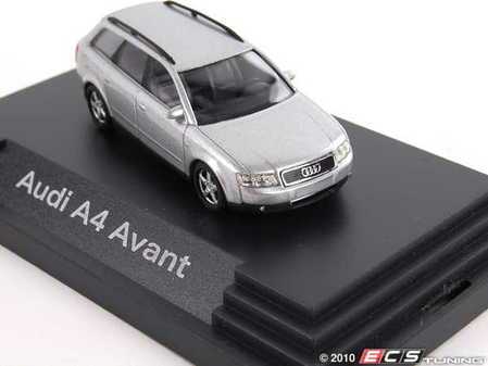 ES#2143371 - AU434 - Audi A4 Avant 1:87 Scale Model - Silver (NO LONGER AVAILABLE) - Bring this Audi into your home. - Audi Collection - 