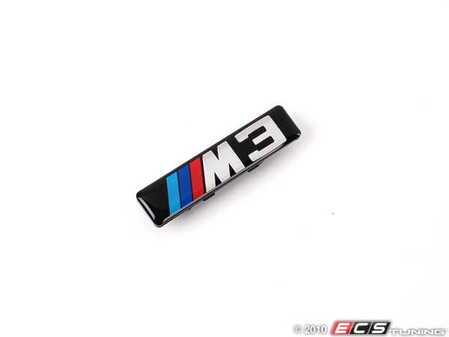 ES#186984 - 72127900605 - E46 M3 M3 Fender Grille Emblem - Includes backing plate. Located on the fender grilles - Genuine BMW - BMW