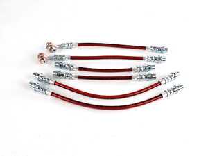 ES#1831948 - 8D0698501 - Front & Rear Exact-Fit Stainless Steel Brake Lines - Kit - DOT-compliant kit to improve pedal feel in your vehicle. - ECS - Audi