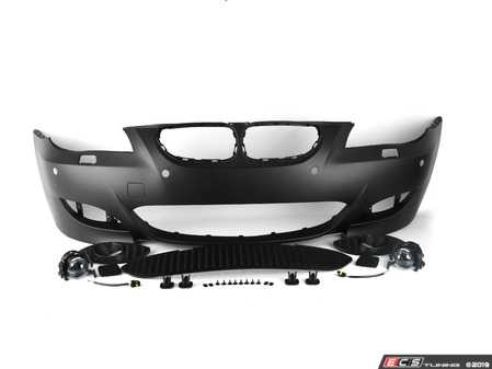 ES#3677268 - E60M5FTPDC - M5 Style Front Bumper - With PDC - A slightly more aggressive styling compared to the M-tech - Features 30mm PDC sensor holes. - ECS - BMW
