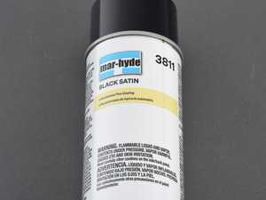 ES#3505071 - MHD3811 - Mar-Hyde Black Satin Aerosol Paint - Black Satin Automotive Trim Coating - Mar-hyde - Audi BMW Volkswagen Mercedes Benz MINI Porsche