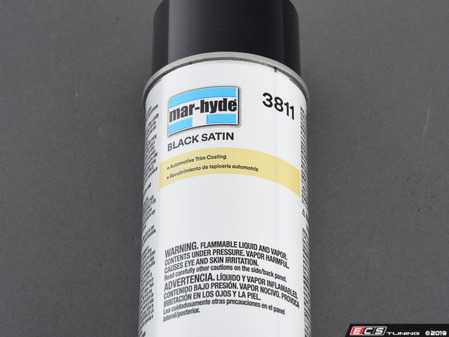 ES#3505071 - MHD3811 - Mar-Hyde Black Satin Aerosol Paint - Black Satin Automotive Trim Coating - Mar-hyde - Audi BMW Volkswagen Mercedes Benz MINI Porsche
