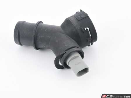 ES#3647899 - 1K0122291AE - Lower Radiator Coupler - Connects the temperature sensor and coolant hose to the radiator - Hudson - Volkswagen