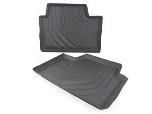 ES#3663585 - 51472462751 - Rear Rubber Floor Mat Set - Genuine BMW - BMW