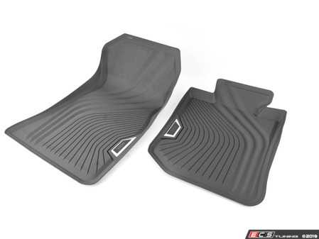ES#3663584 - 51472462750 - Front Rubber Floor Mat Set - Genuine BMW - BMW