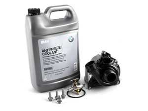 ES#3659496 - 11517632426KT-2 - Water Pump And Thermostat Kit - Includes everything you need to replace your water pump and thermostat using OEM and Genuine BMW components - Assembled By ECS - BMW