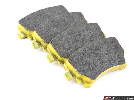 ES#3546224 - 803919 - RSL19 Yellow Endurance Racing Brake Pads - Rear - RSL19 is a low metallic resin bonded material containing steel and acrylic fibers. It maintains a constant friction level across a broad range of temperatures. The friction level of the material maintains constant at a low-medium level. - Pagid Racing - Audi