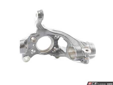 ES#3471148 - 3QF407255E - Front Wheel Bearing Housing - Left - Also referred to as the spindle or steering knuckle - Genuine Volkswagen Audi - Volkswagen