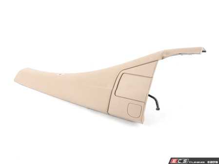 ES#112381 - 51437143137 - Light Beige Rear Upper Kick Panel Trim - Left - (NO LONGER AVAILABLE) - Replace your sun-baked trim - Genuine BMW - 