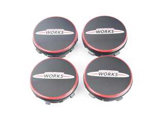 ES#3712241 - 36122469710 - Floating Center Cap "JCW" - set - Set of 4 floating center caps, center caps stay still while the wheels move! - Genuine MINI - MINI