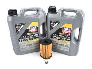 ES#3658477 - 11427583220KT2 - Liqui Moly Top Tec Oil Change Kit
 - Includes ten liters of Liqui Moly Special Tec LL 5w-40 synthetic engine oil, Hengst oil filter and new drain plug - Assembled By ECS - BMW