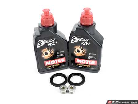 ES#3659099 - n10037106KT5 - Rear Differential Service Kit - Complete kit with Motul Gear 300 fluid with OEM Drain/Fill plugs to service your rear differential - Assembled By ECS - Audi Volkswagen