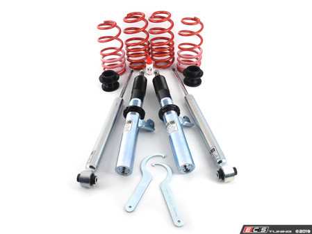 ES#3639591 - 28851-18 - Tiguan MQB Ultra Low Coilover Kit - Fixed Dampening - For aggressive lowering. Average lowering front:2.6"-3.0", rear: 2.2"-3.0" - H&R - Volkswagen