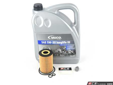 ES#3142977 - CKRAECOKT -  Economy Oil Service Kit - Only the essentials to perform an oil service. Includes German Made Vaico oil that meets VW 504.00 & 507.00 standards - Assembled By ECS - Volkswagen