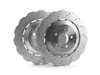 ES#2951459 - 4g8615601kt - Rear Brake Rotors - Pair (356x22) - Restore stopping power with scalloped style rotors - OEM - Audi