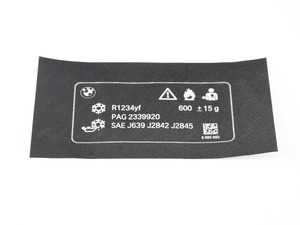 ES#3457202 - 71236995662 - LABEL, COOLANT - Genuine BMW - BMW