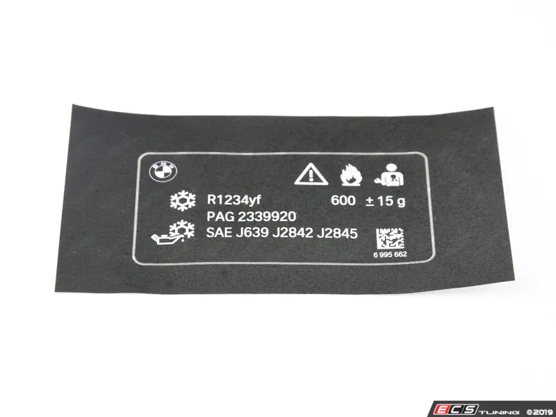 Genuine BMW - 71236995662 - LABEL, COOLANT (71-23-6-995-662) 