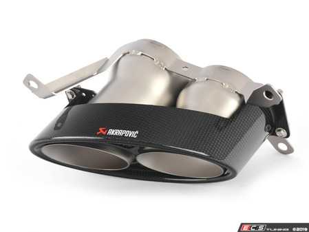 ES#3514385 - TP-CT/21 - Carbon Titanium Tail Pipe Set - Right Side - Replacement carbon/titanium right side tail pipe tip set for system S-AU/TI/2H - Akrapovic - Audi