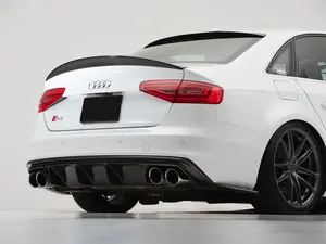 Audi B8/B8.5 S4 Trunk Spoiler - Gloss Black