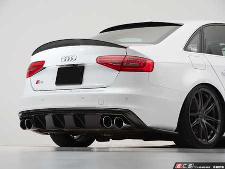ES#3619834 - 026861ECS01 - Audi B8/B8.5 S4 Trunk Spoiler - Gloss Black - Add some aggressive styling to your Audi! - ECS - Audi