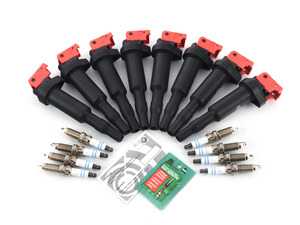 ES#3690108 - 12137594937KT9 - Performance Ignition Service Kit - Everything you need to service your ignition system including Bosch spark plugs and Bav Auto ignition coils - Assembled By ECS - BMW