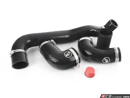 ES#3690914 - 56-330301 - High Flow Hot Side & Cold Side Pipes - Black - Upgraded Silicone hoses for the intercooler - M7 Speed - MINI