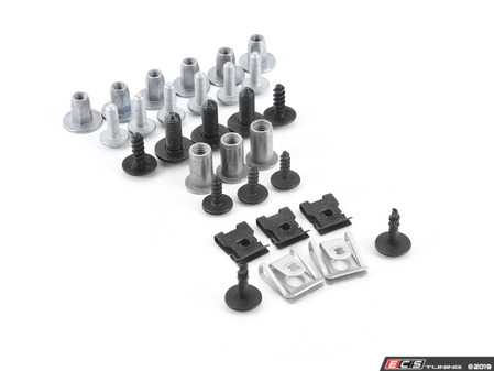 ES#3677891 - 8k0805121KT1 - Front Belly Pan Installation Hardware Kit  - Don't allow your belly pan to drag across the ground - Genuine Volkswagen Audi - Audi