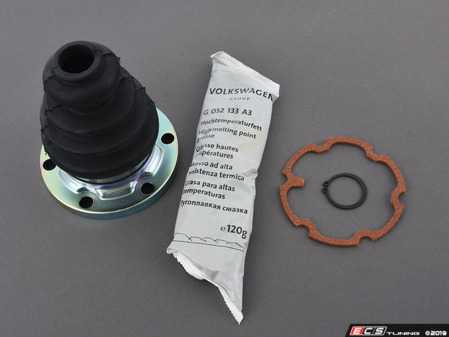 ES#2622796 - 443498201BKT1 - Rear Inner CV Joint Boot Kit - Priced Each - Complete boot kit with hardware and grease - Assembled By ECS - Audi