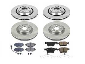 ES#3990630 - KOE7253 - Autospecialty Brake Kit - Front and Rear  - Stock replacement front & rear brake kit - Power Stop - Audi Volkswagen